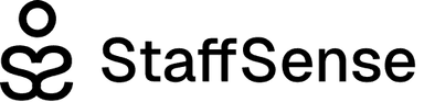 Black Staffsense logo